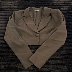 Fashion Nova Black Cropped Blazer